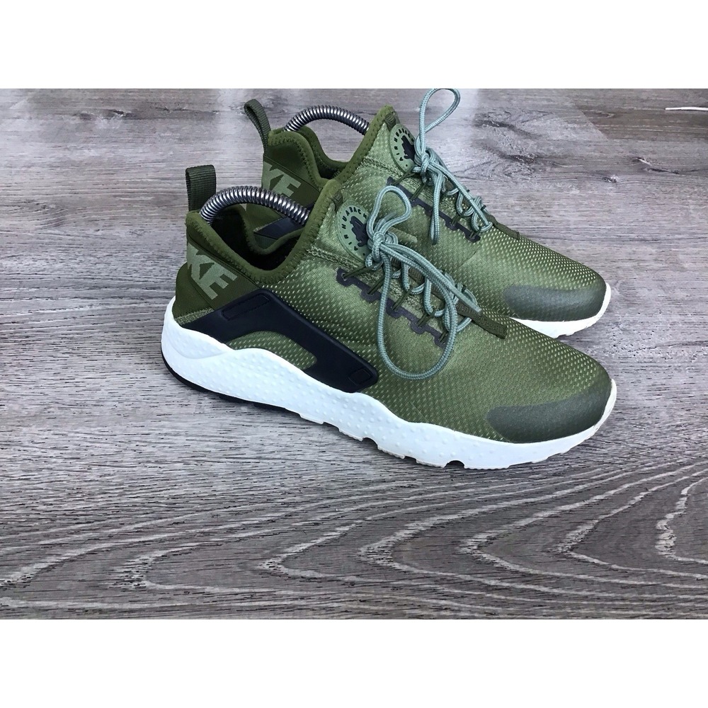 Nike Air Huarache Run Ultra Sneakers Womens 8.5 Olive Green Running 819151-303